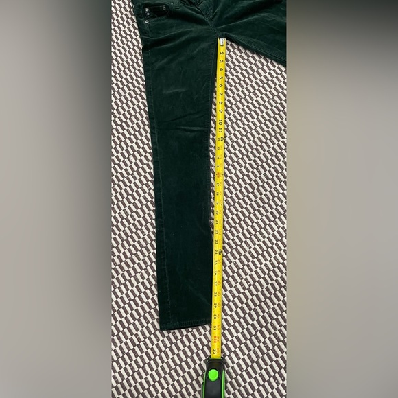 Green AG Adriano Goldschmied Women’s corduroy Stevie slim straight jeans, sz 25R - Picture 3 of 9